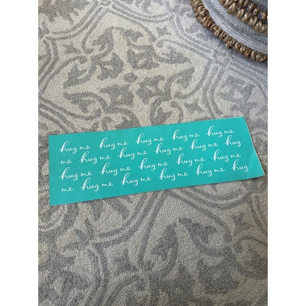 Chalk Couture The Snuggle Is Real Hug Me Silk Screen Transfer Teal Stencil DIY